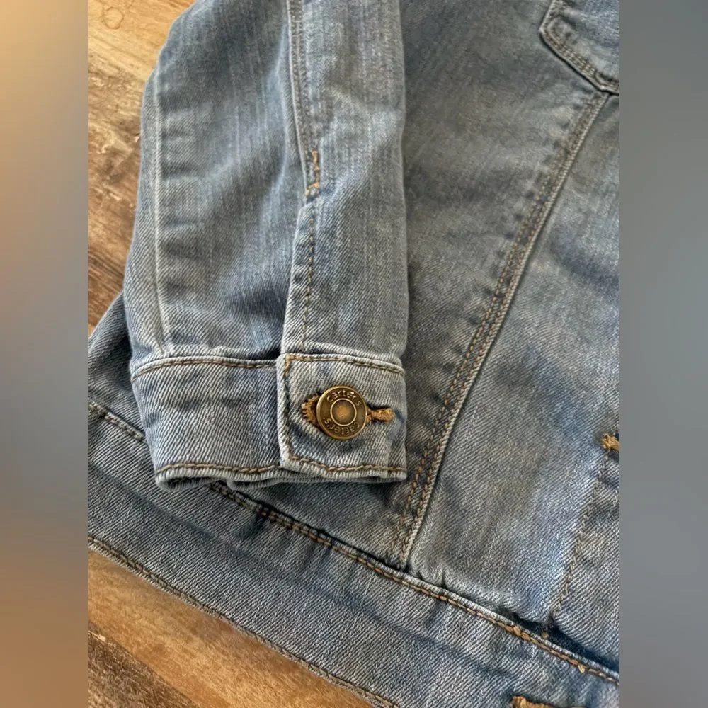 Carter's Denim Jean Jacket‎ Kids Size 8 Light Blue Classic Unisex Fall Layer